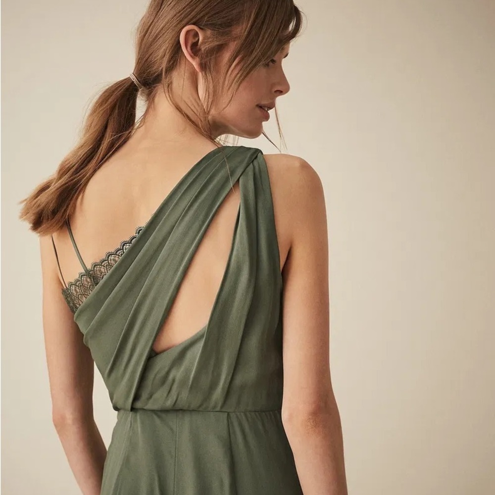 Reiss River Asymmetric Shoulder Playsuit - Picture 10 of 11
